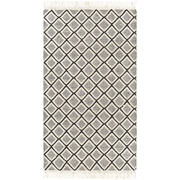 Union Rustic Dulvert Geometric Wool Gray Area Rug Wayfair
